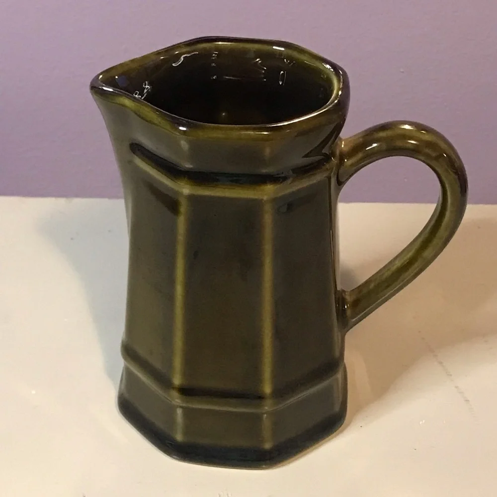 Vintage Pfaltzgraff Creamer Pitcher Green